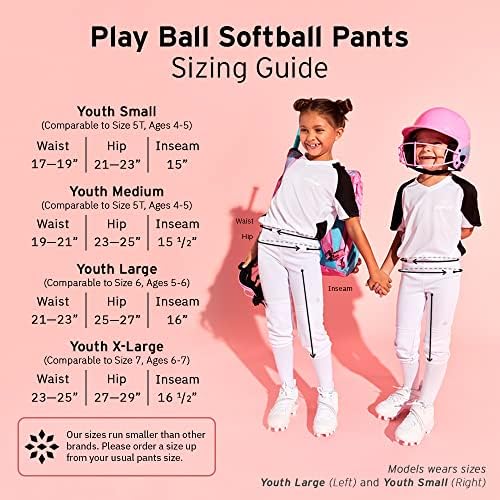 RIP-IT | שחק מכנסי כדור סופטבול בכדור | גדלים S-XL | מכנסיים מרופדים לספורטאי נוער